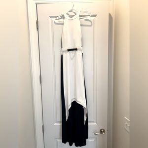 Formal High Low dress , black and white, worn once